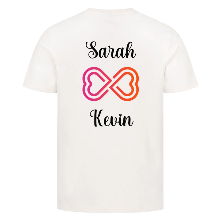 Infinity T-Shirt Unisex für Pärchen mit Wunschnamen - Idlords