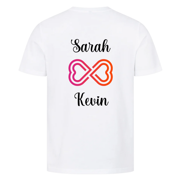 Infinity T-Shirt Unisex für Pärchen mit Wunschnamen - Idlords