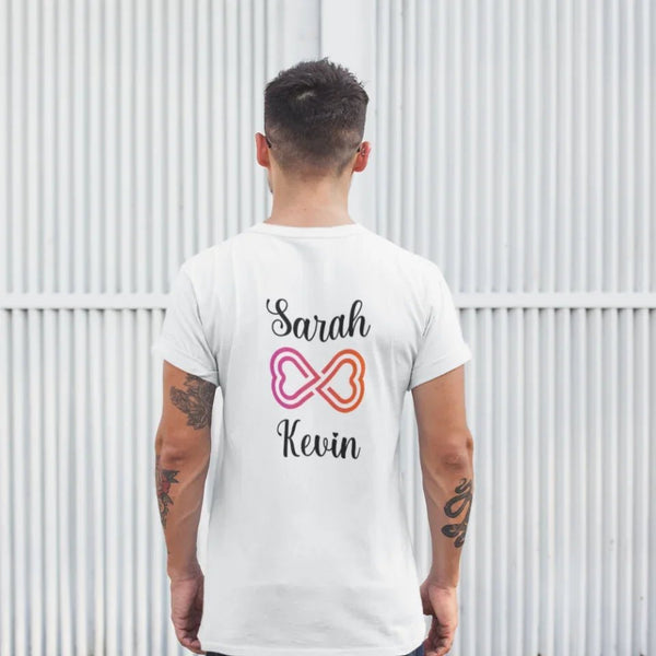 Infinity T-Shirt Unisex für Pärchen mit Wunschnamen - Idlords
