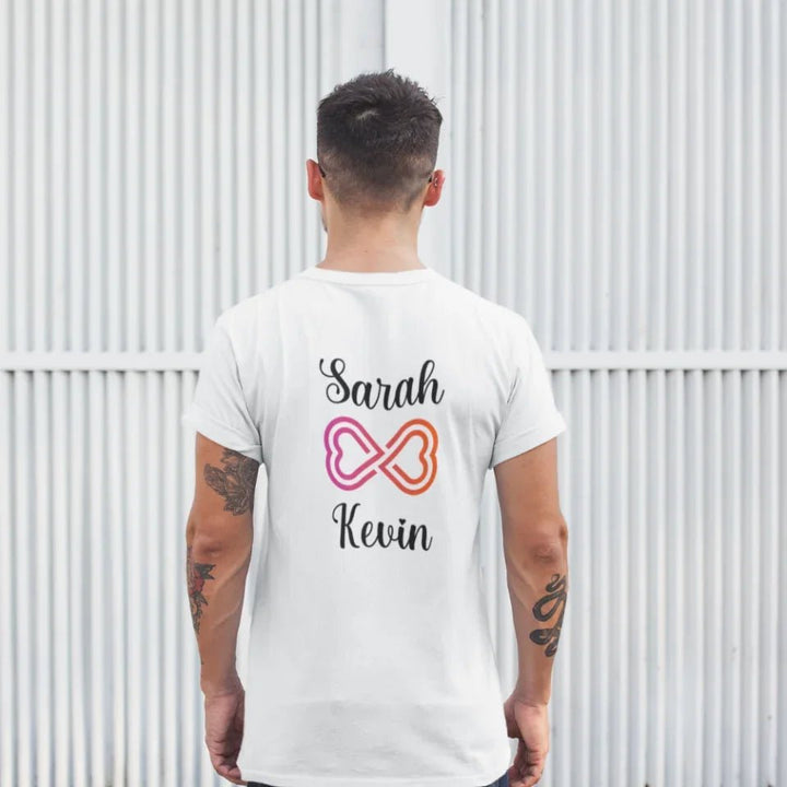 Infinity T-Shirt Unisex für Pärchen mit Wunschnamen - Idlords