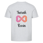 Infinity T-Shirt Unisex für Pärchen mit Wunschnamen - Idlords
