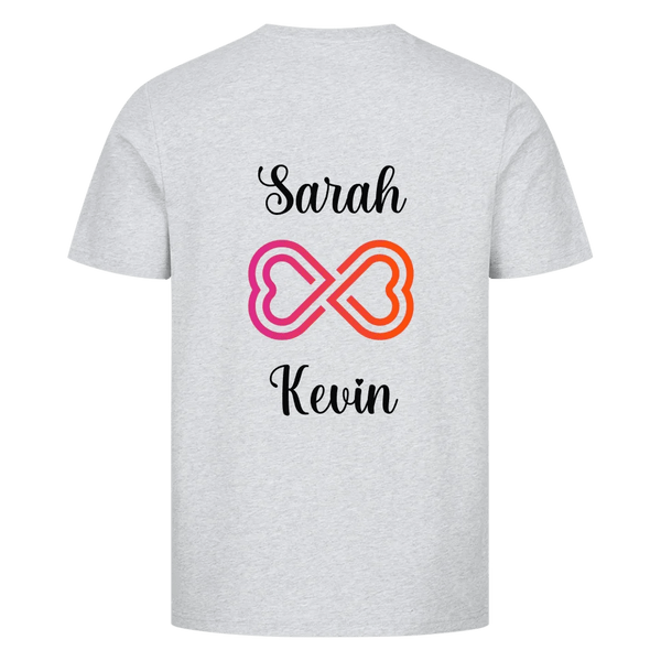 Infinity T-Shirt Unisex für Pärchen mit Wunschnamen - Idlords