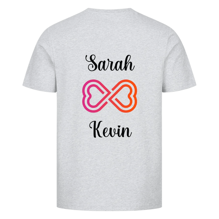 Infinity T-Shirt Unisex für Pärchen mit Wunschnamen - Idlords
