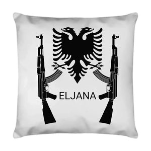 Kissen Ak47 Albanischer Adler 40x40cm mit Wunschname - Idlords