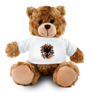 Plüschtier Teddy mit Albanischem Adler Geschenkidee - Idlords
