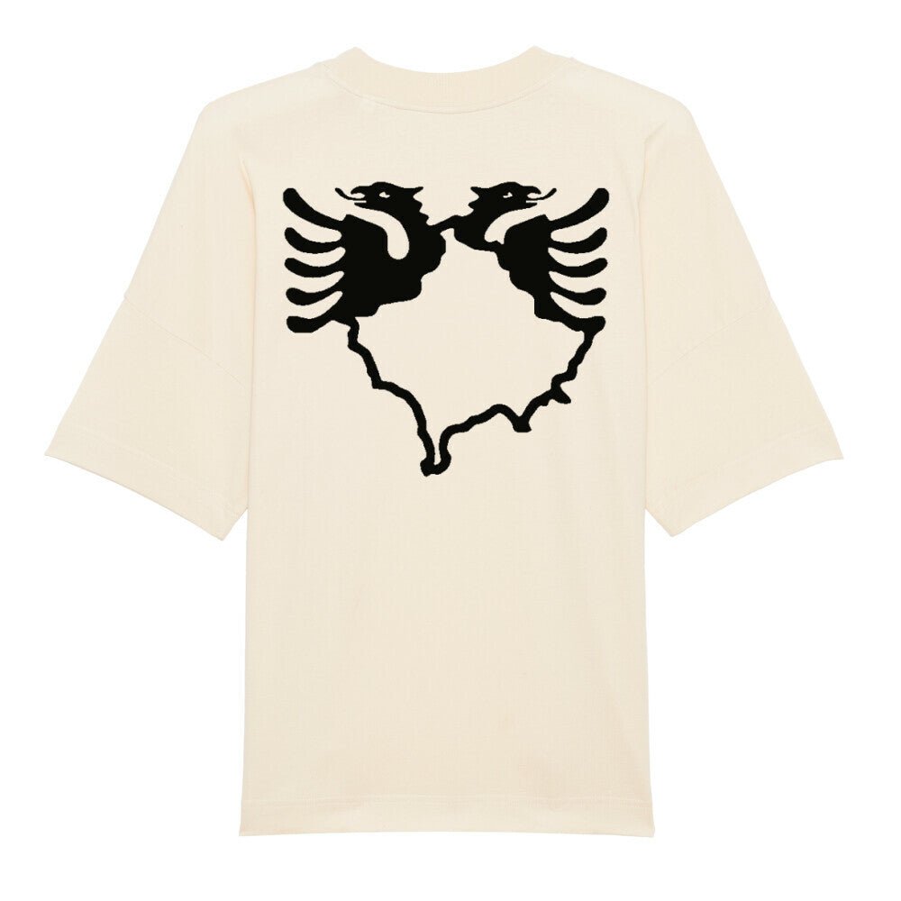 Premium Organic Oversize Blast Albanischem Adler Back Print - Idlords