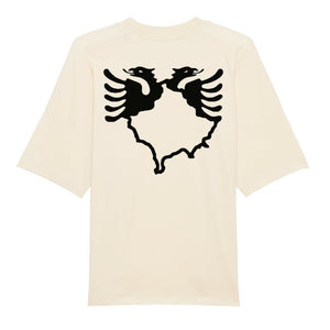 Premium Organic Oversize Blast Albanischem Adler Back Print - Idlords