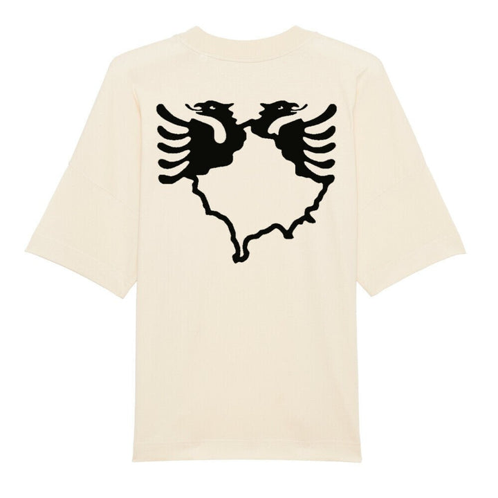 Premium Organic Oversize Blast Albanischem Adler Back Print - Idlords