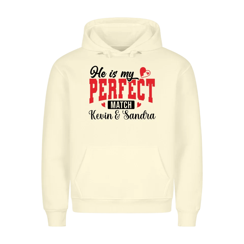 Premium Unisex Hoodie He´s my perfect match - Idlords