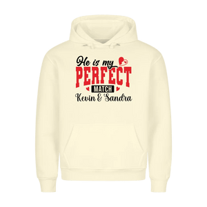 Premium Unisex Hoodie He´s my perfect match - Idlords