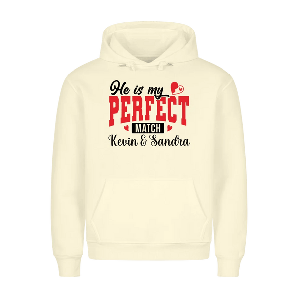 Premium Unisex Hoodie He´s my perfect match - Idlords