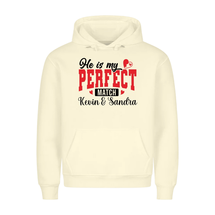 Premium Unisex Hoodie He´s my perfect match - Idlords
