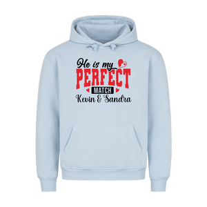 Premium Unisex Hoodie He´s my perfect match - Idlords