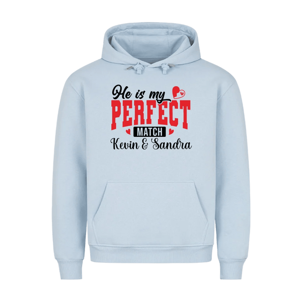 Premium Unisex Hoodie He´s my perfect match - Idlords