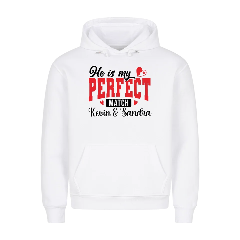 Premium Unisex Hoodie He´s my perfect match - Idlords