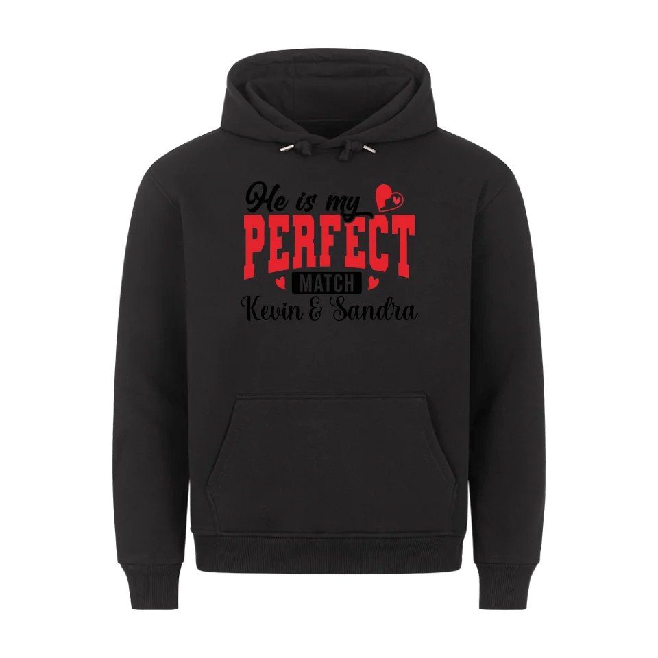 Premium Unisex Hoodie He´s my perfect match - Idlords