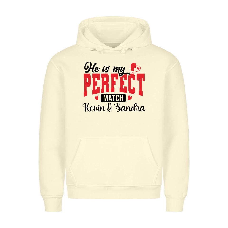 Premium Unisex Hoodie He´s my perfect match - Idlords