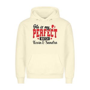 Premium Unisex Hoodie He´s my perfect match - Idlords