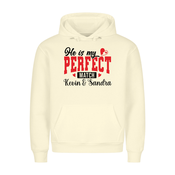 Premium Unisex Hoodie He´s my perfect match - Idlords