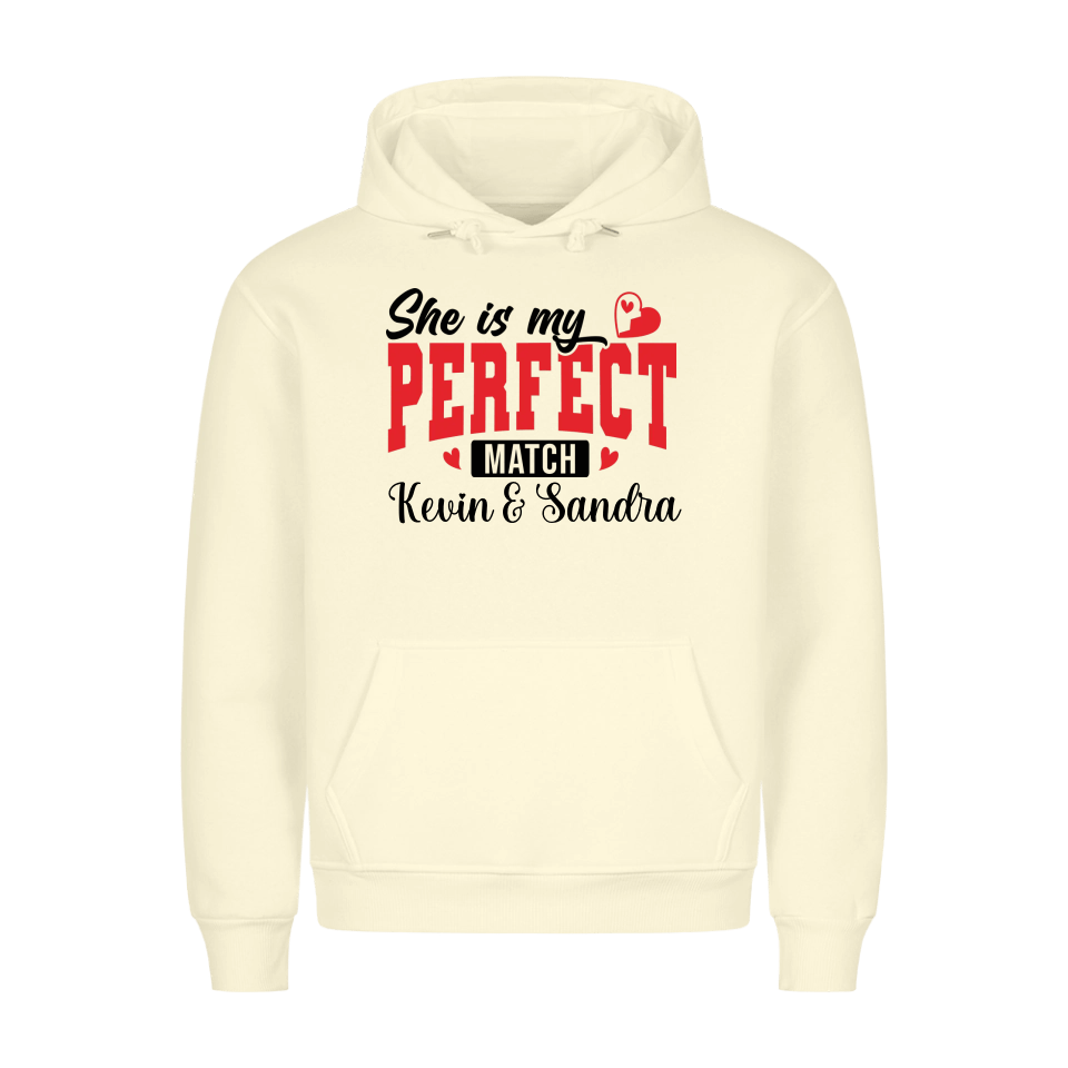 Premium Unisex Hoodie She´s my perfect match - Idlords