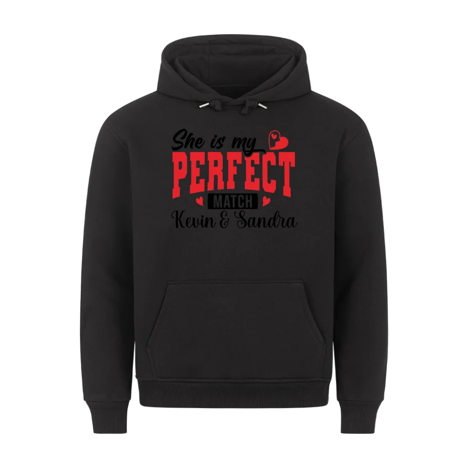 Premium Unisex Hoodie She´s my perfect match - Idlords