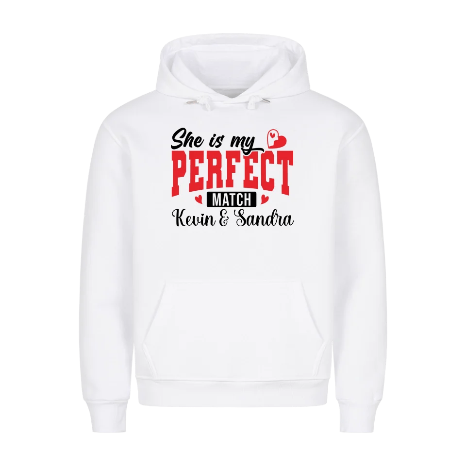 Premium Unisex Hoodie She´s my perfect match - Idlords