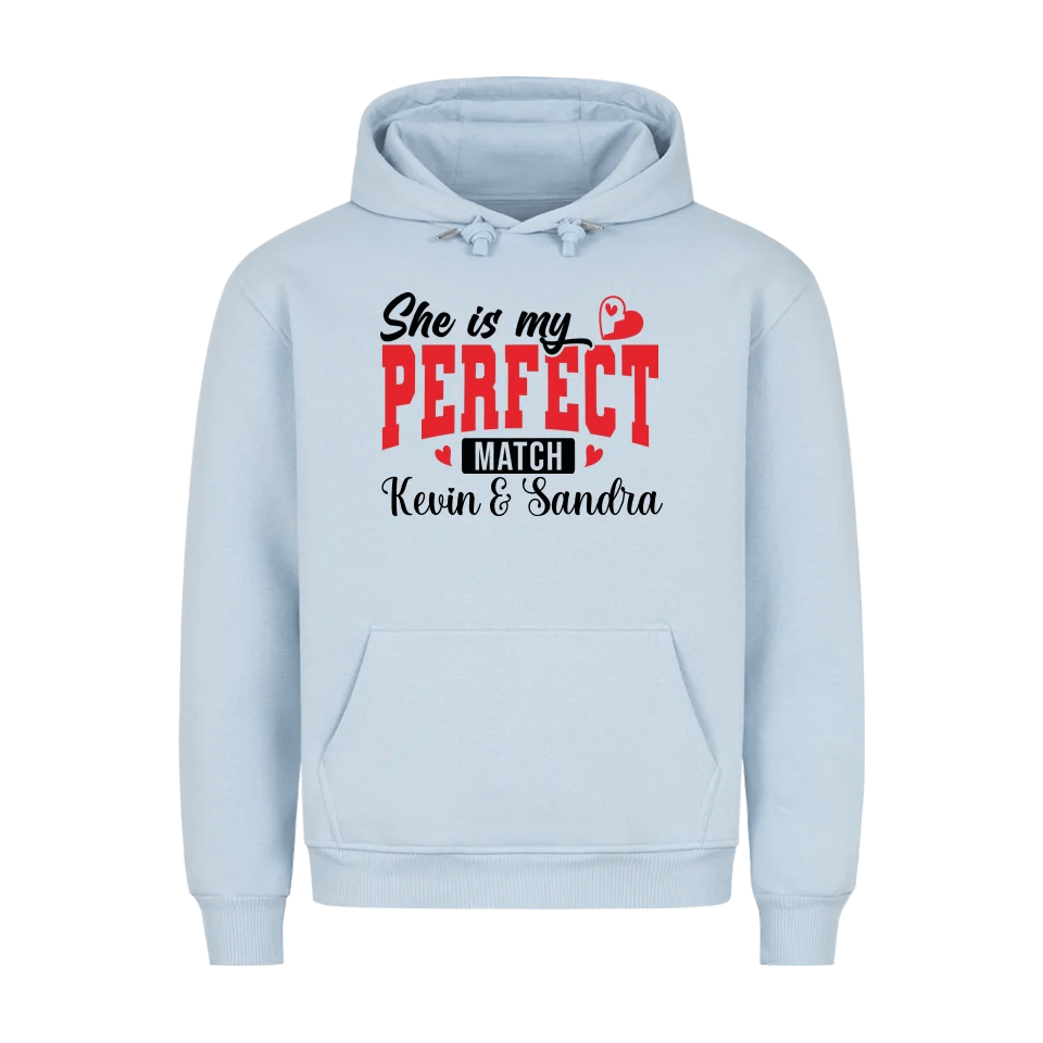 Premium Unisex Hoodie She´s my perfect match - Idlords
