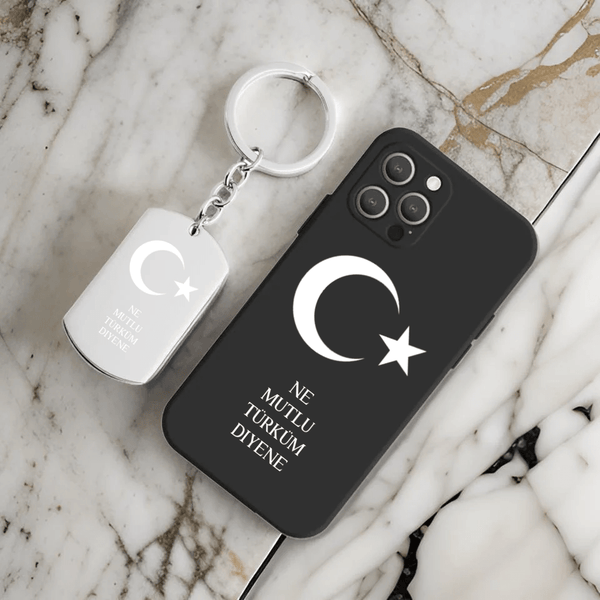 Türkei Flagge Handyhülle mit Schlüsselanhänger - Idlords