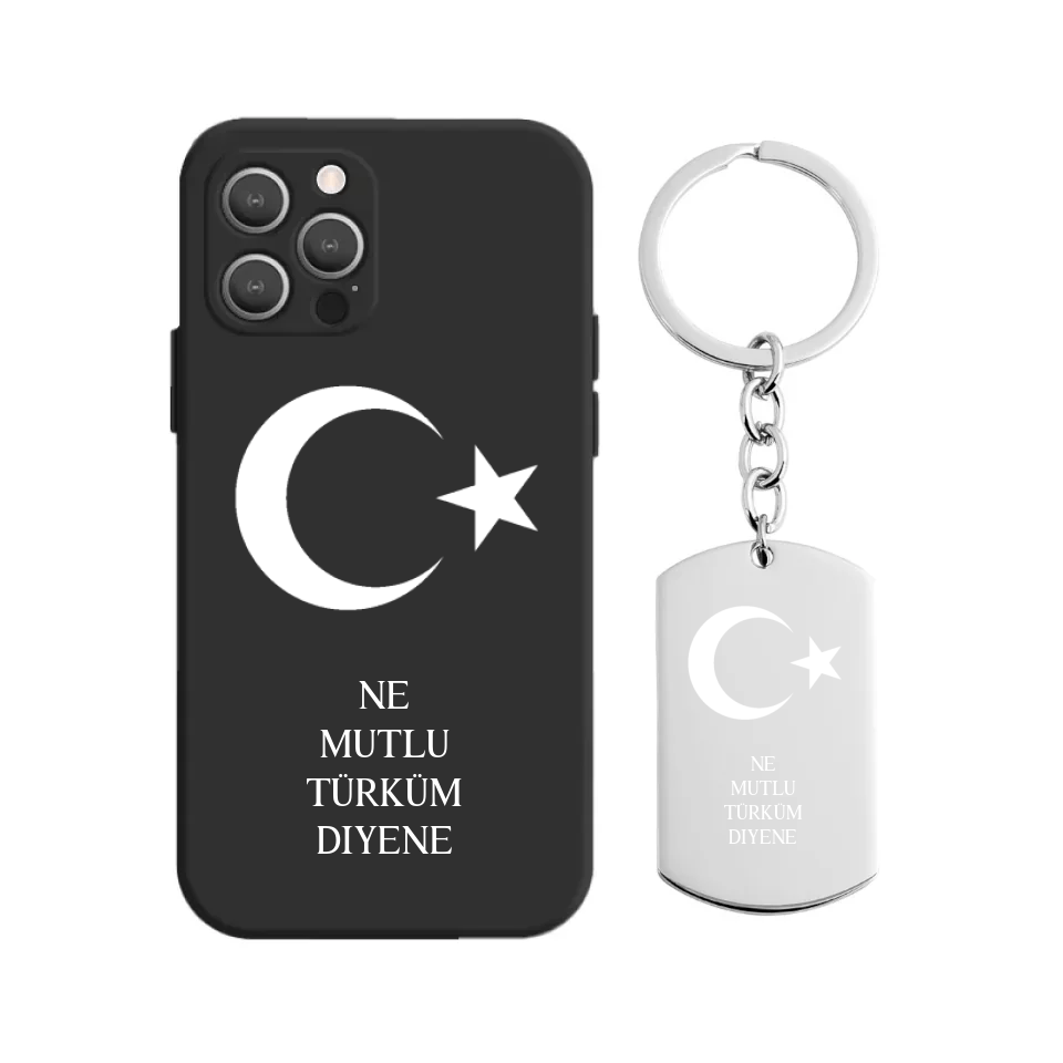 Türkei Flagge Handyhülle mit Schlüsselanhänger - Idlords