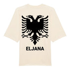 Unisex Premium Organic Oversize T-Shirt Albanischem Adler mit Wunschname - Idlords