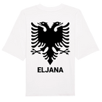 Unisex Premium Organic Oversize T-Shirt Albanischem Adler mit Wunschname - Idlords