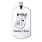 Vergeben Dog Tag Halskette für Damen Gravur Schwarz - Idlords